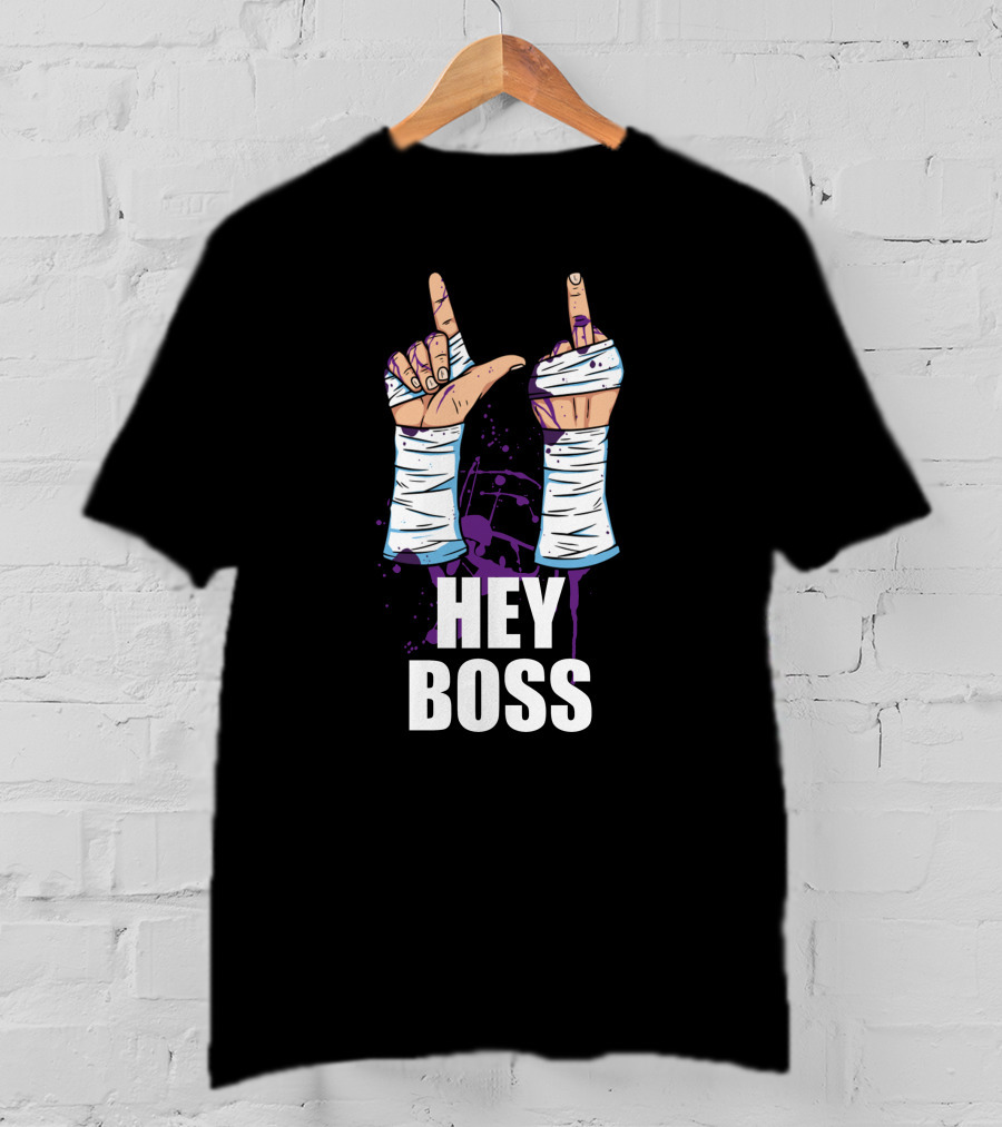 Hey Boss Matt Cardona Wrestling Hand Gesture T-Shirt
