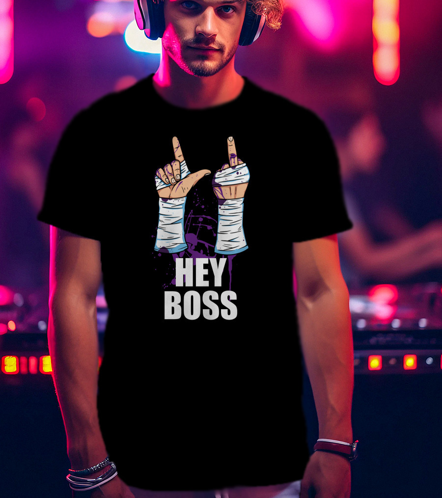 Hey Boss Matt Cardona Wrestling Hand Gesture T-Shirt