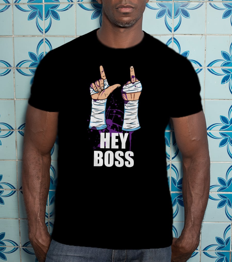 Hey Boss Matt Cardona Wrestling Hand Gesture T-Shirt