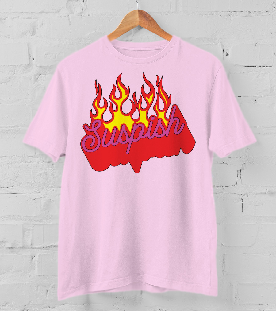 Bailey Sarian Suspish Flame Light Pink T-Shirt