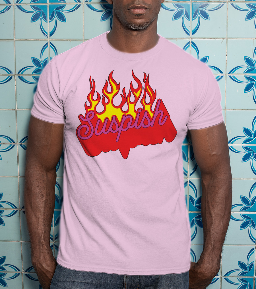 Bailey Sarian Suspish Flame Light Pink T-Shirt