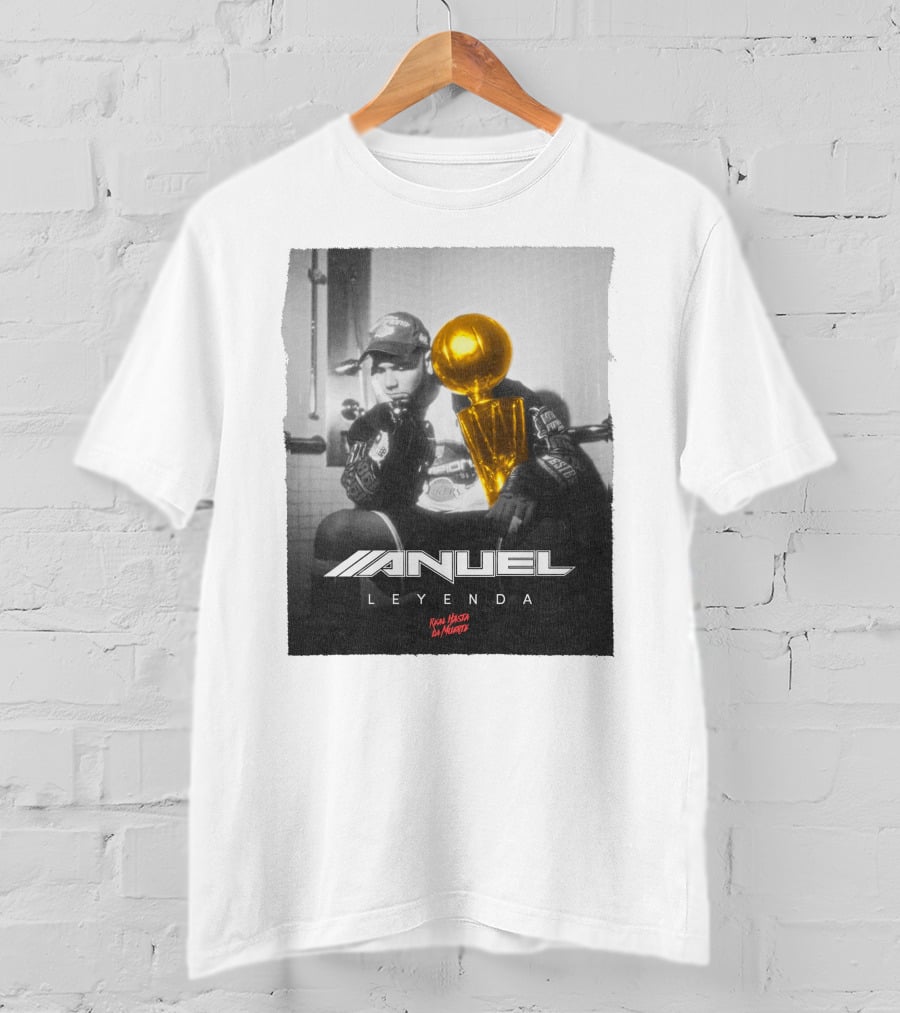 Anuel AA Leyenda Real Hasta La Muerte Gold Trophy T-Shirt