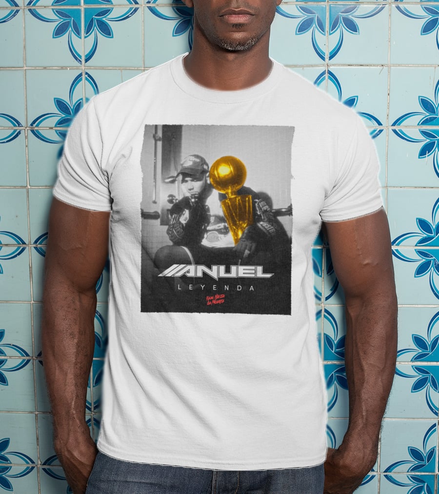 Anuel AA Leyenda Real Hasta La Muerte Gold Trophy T-Shirt