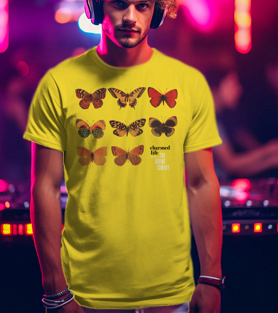 Charmed Life The Best Of The Divine Comedy Butterflies T-Shirt