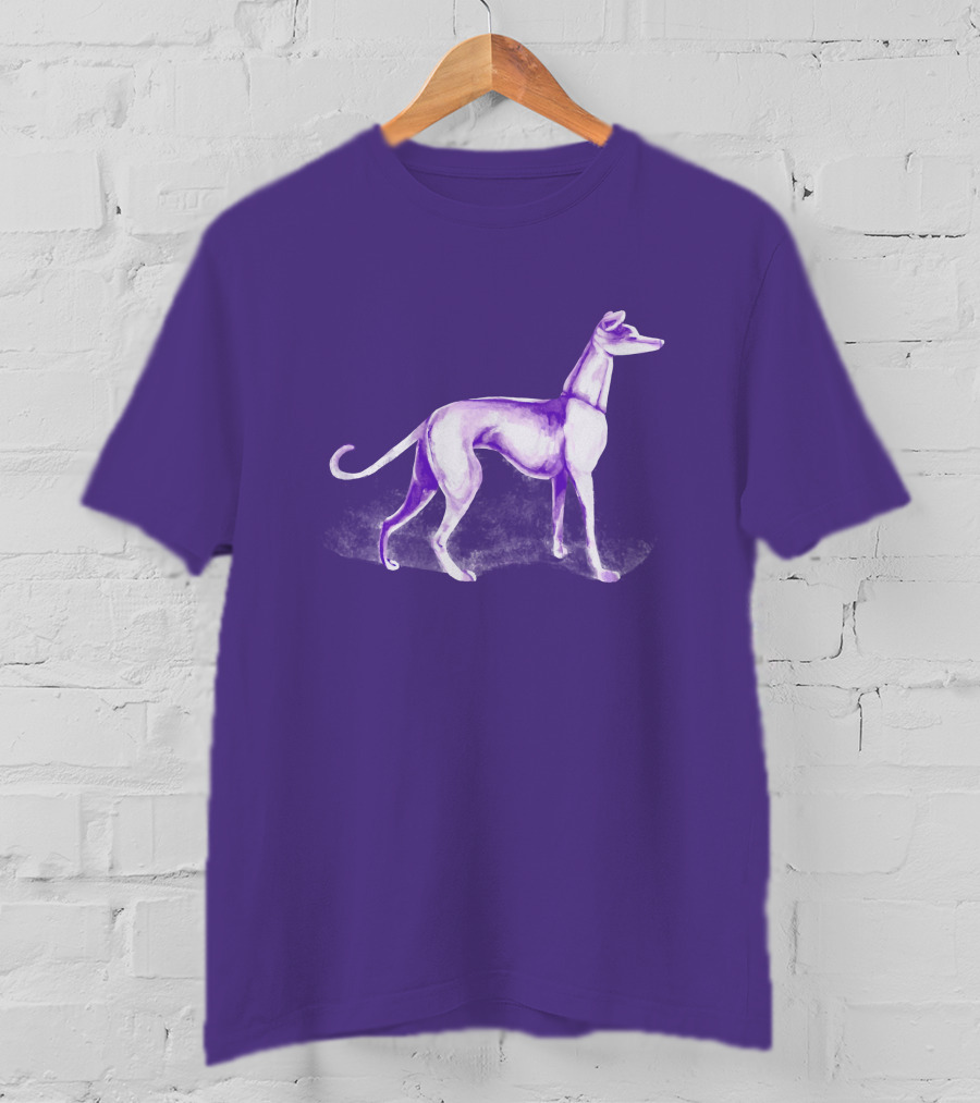 Purple Greyhound Dog Merch T-Shirt