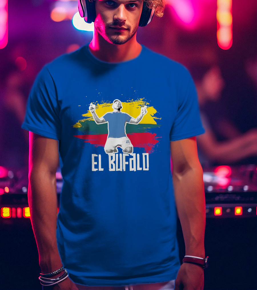 WATP El Bufalo Goal Celebration Colombian Flag Colors T-Shirt