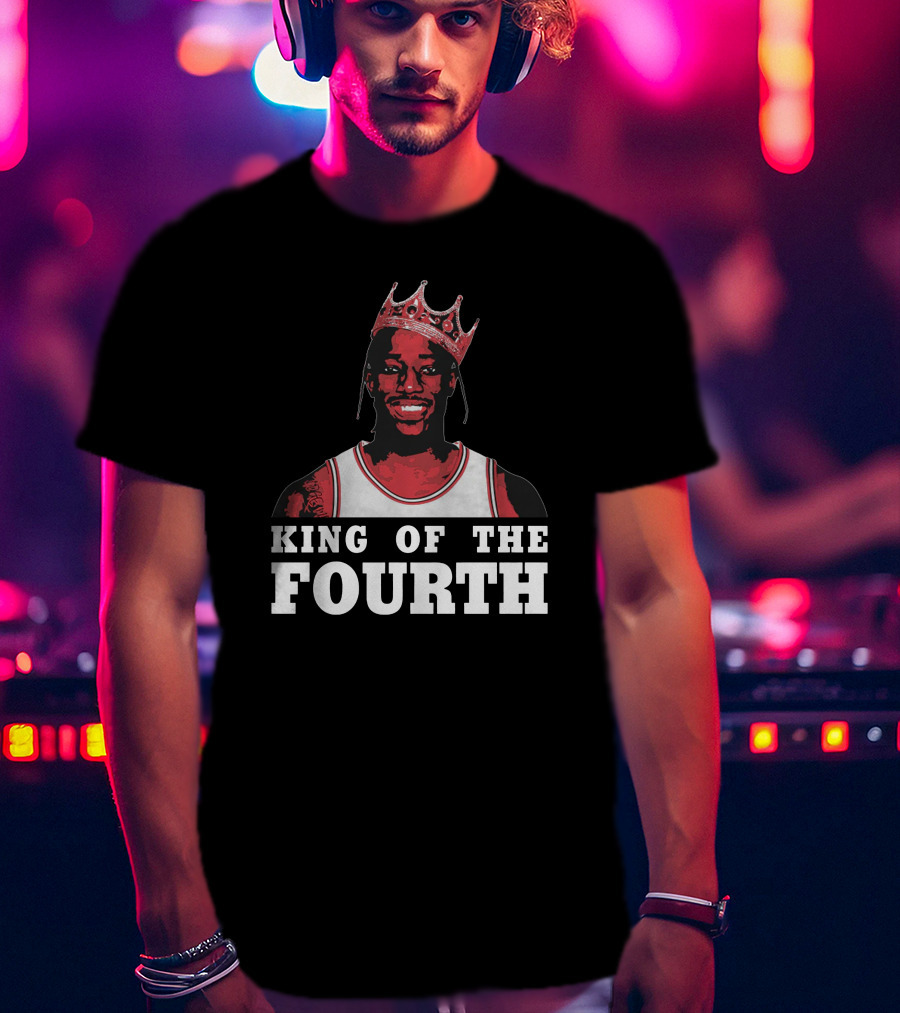 King Of The Fourth Basketball Crown T-Shirt