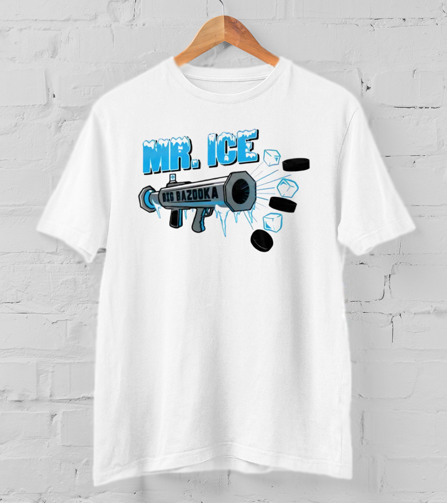 MR. ICE Big Bazooka With Ice Cubes And Pucks T-Shirt