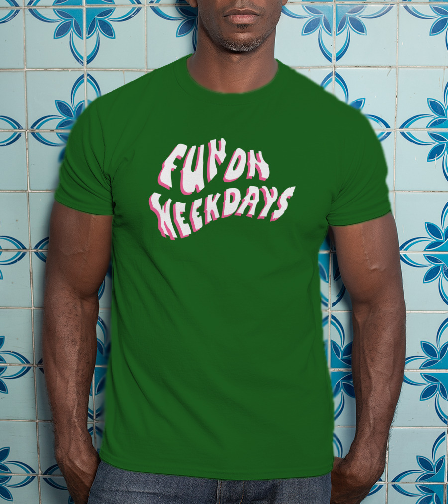 Fun On Weekdays Jenna Palek Merch Bold Green Text T-Shirt
