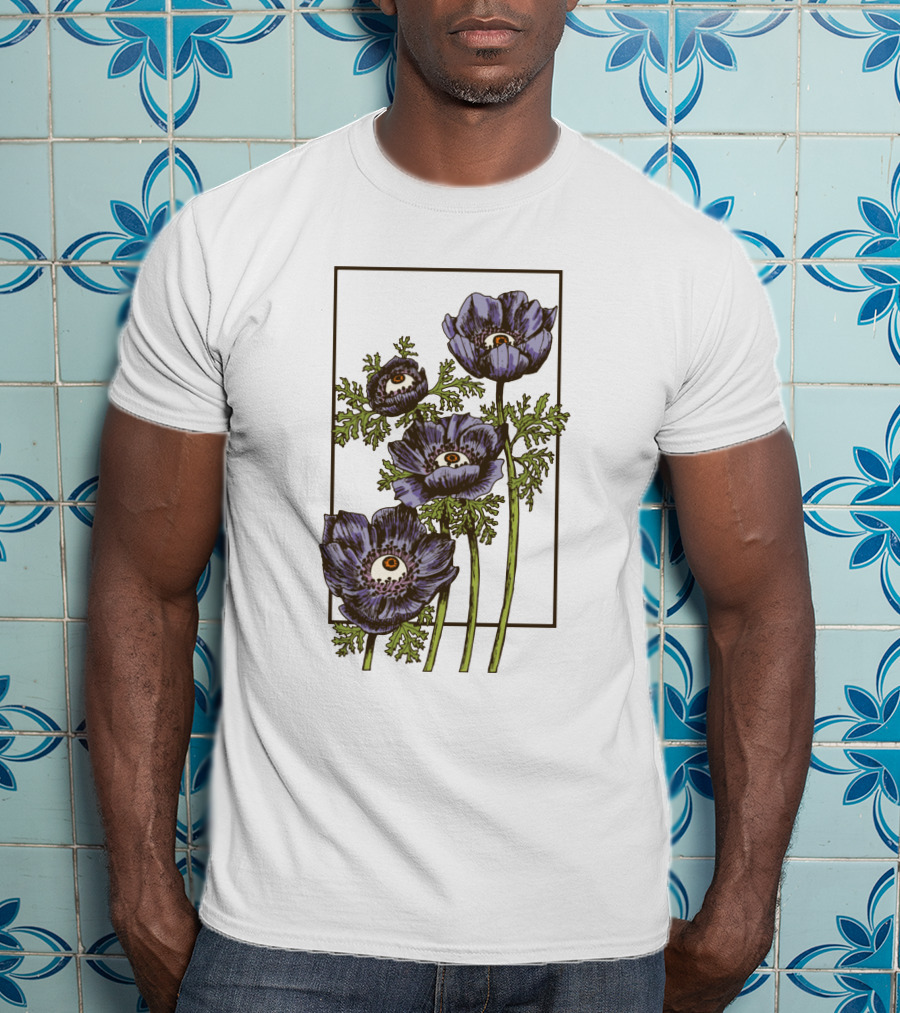 Creepy Eye Anemone Botanical Clothing T-Shirt
