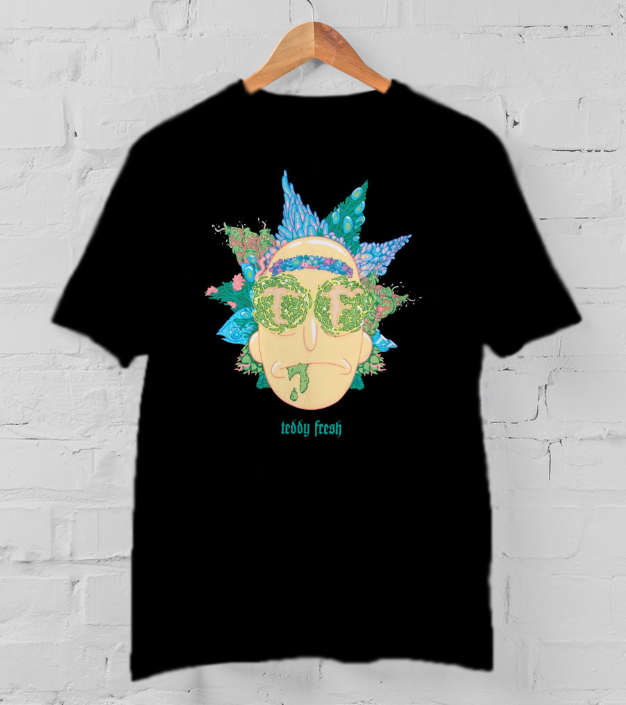 Teddy Fresh Psychedelic Face T-Shirt