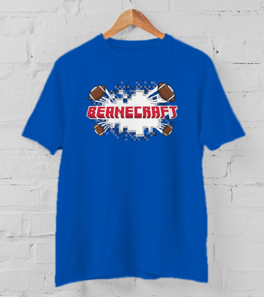 Beanecraft Pixel Style Football T-Shirt