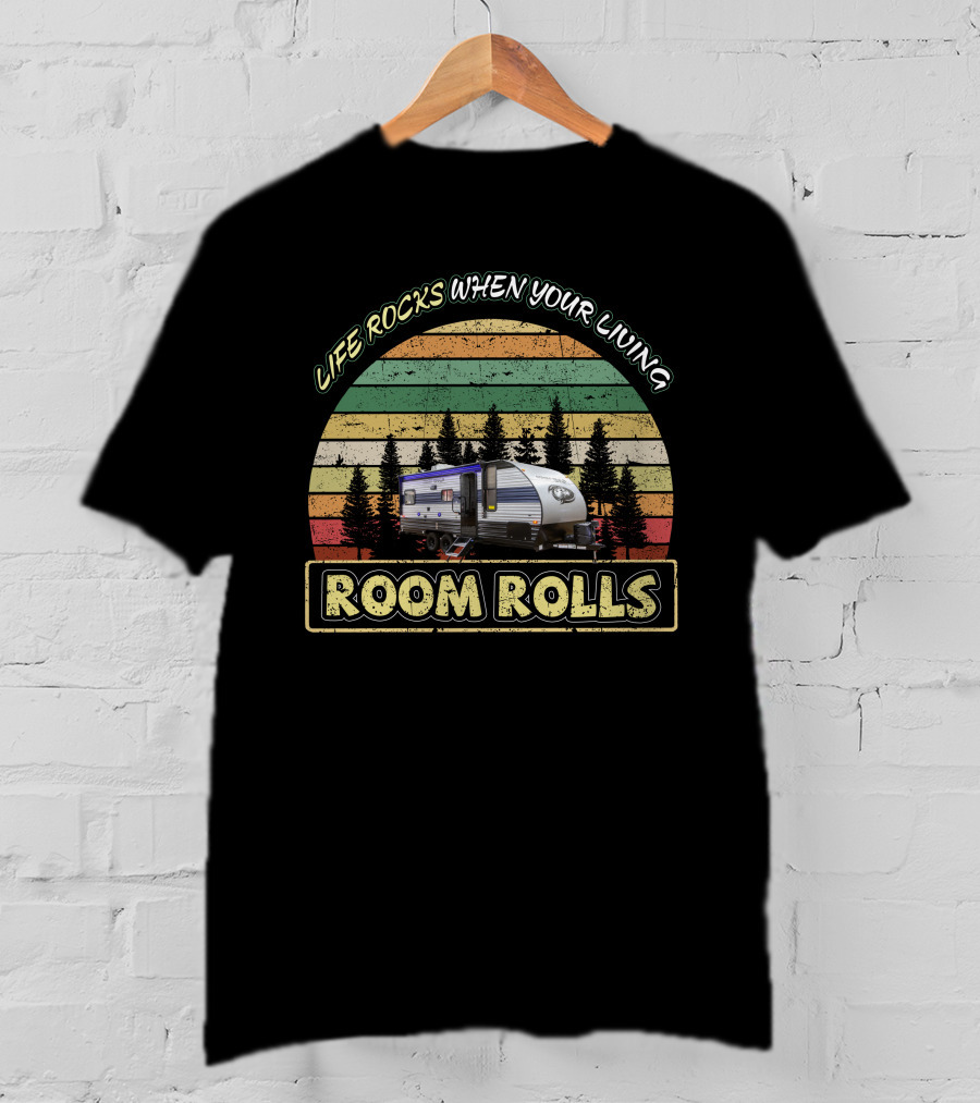 Life Rocks When Your Living Room Rolls Cherokee Grey Wolf 20 RDSE T-Shirt
