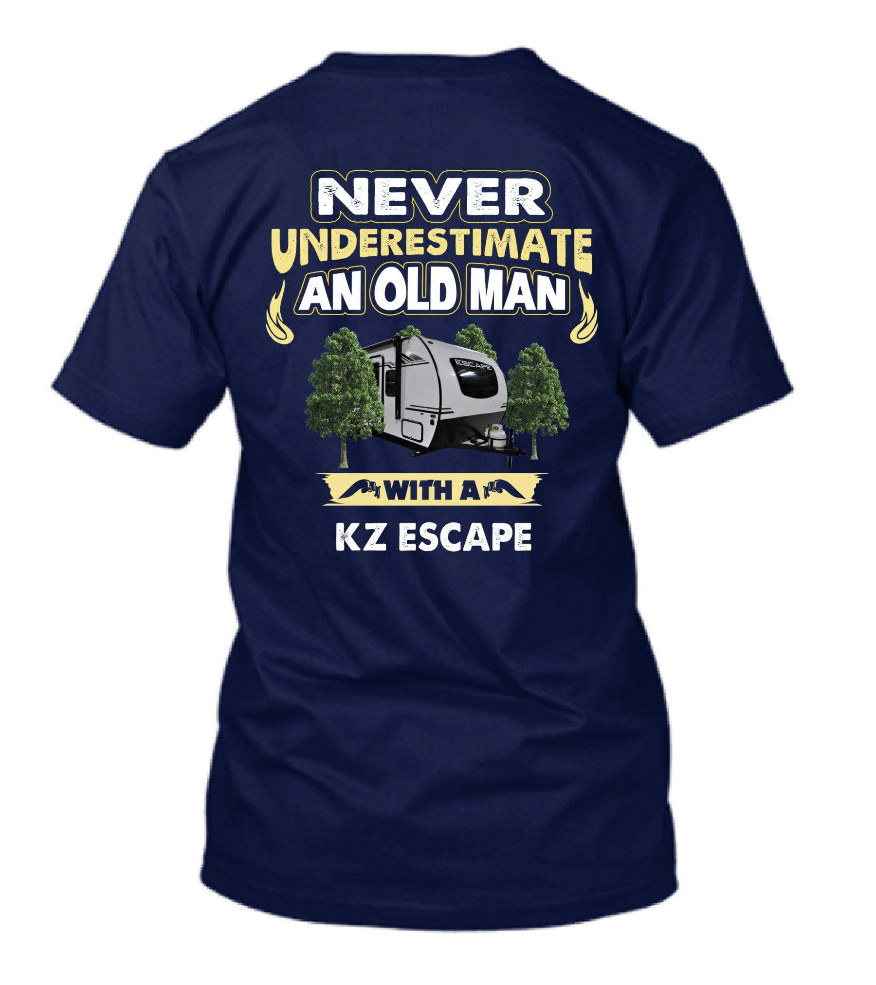 Never Underestimate An Old Man With A KZ Escape T-Shirt