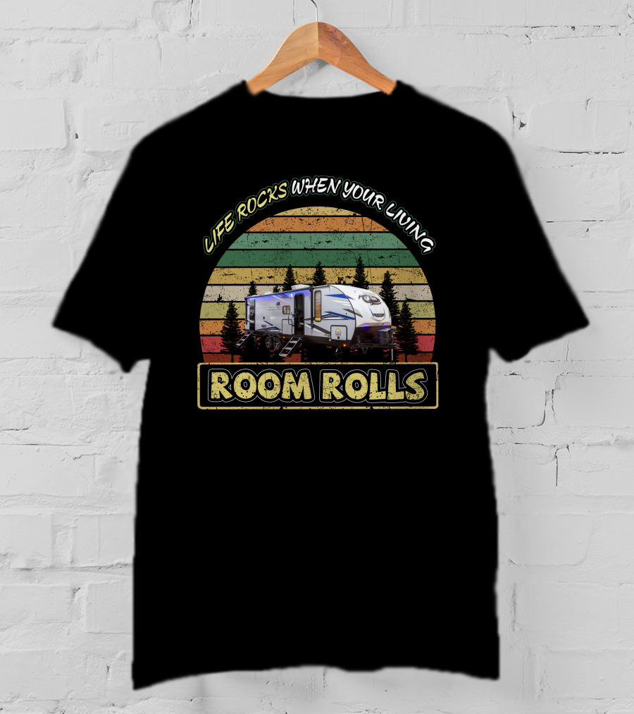 Life Rocks When Your Living Room Rolls Cherokee Alpha Wolf 26 T-Shirt