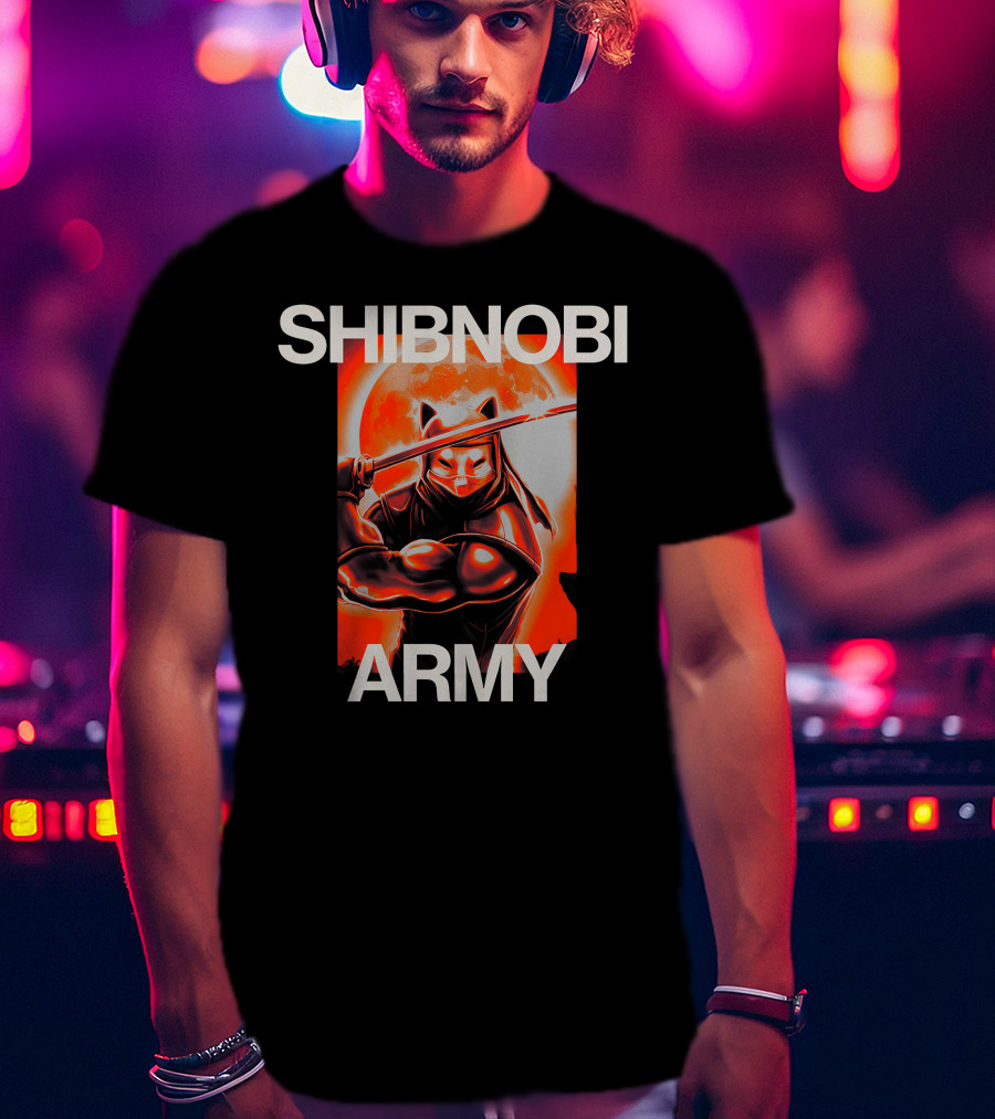 Shibnobi Army Shinja Merch Ninja Warrior T-Shirt