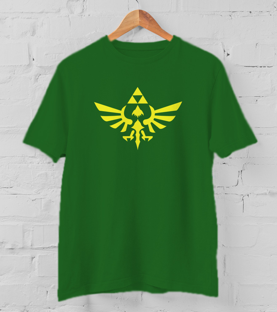 Triforce Symbol Hylian Eagle Green Cargo Shorts T-Shirt