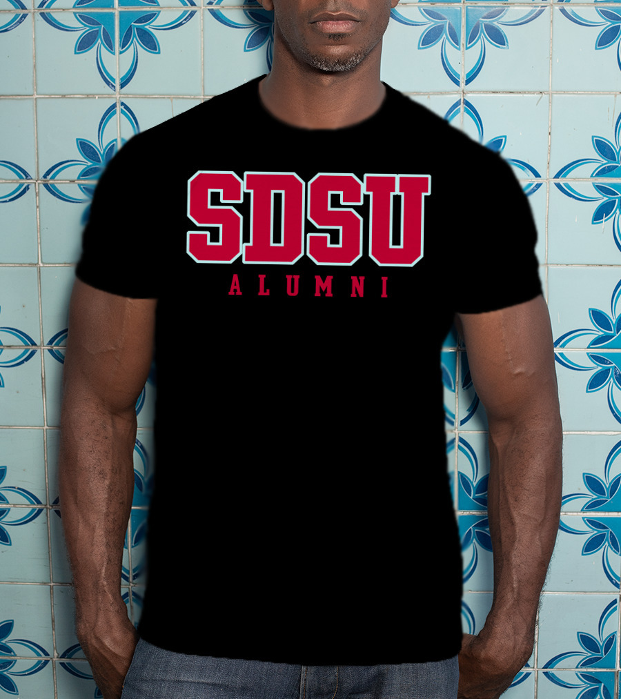 SDSU Alumni Red Block Letters T-Shirt