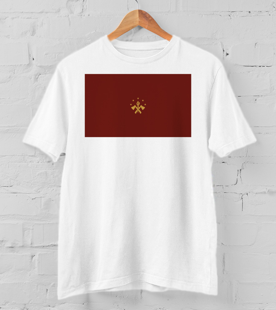 Tariq Nasheed Foundational Black American Flag Brown And Gold T-Shirt