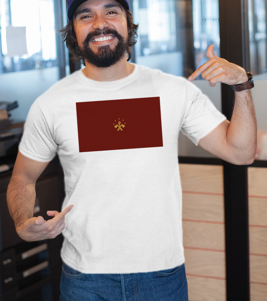 Tariq Nasheed Foundational Black American Flag Brown And Gold T-Shirt
