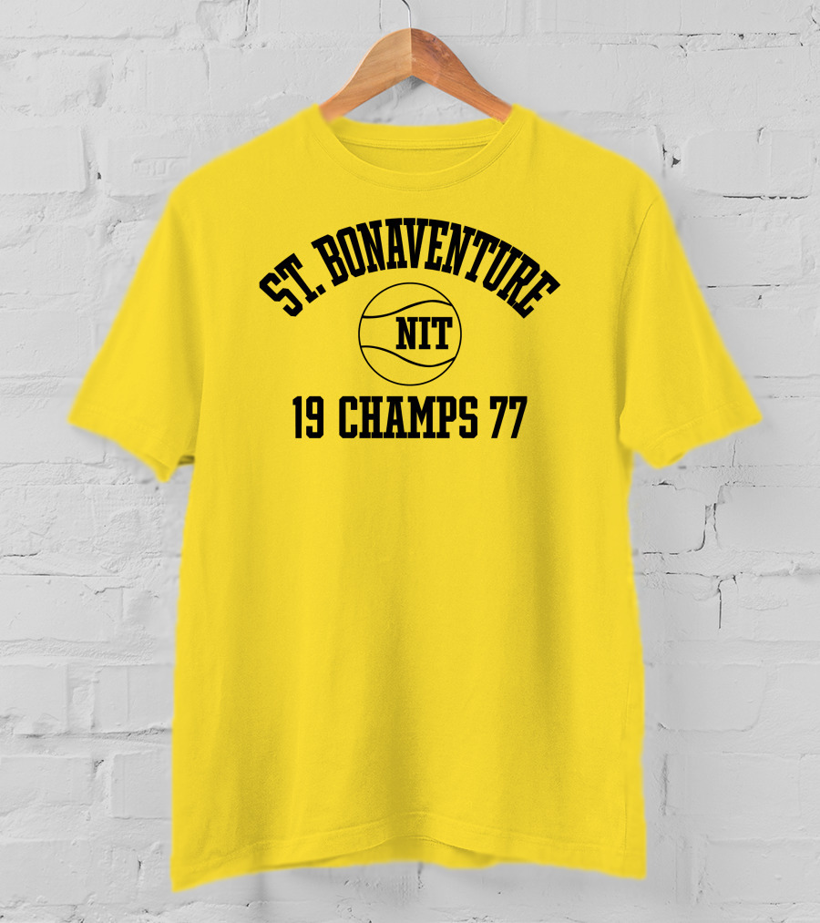 St. Bonaventure NIT 19 Champs 77 Basketball T-Shirt