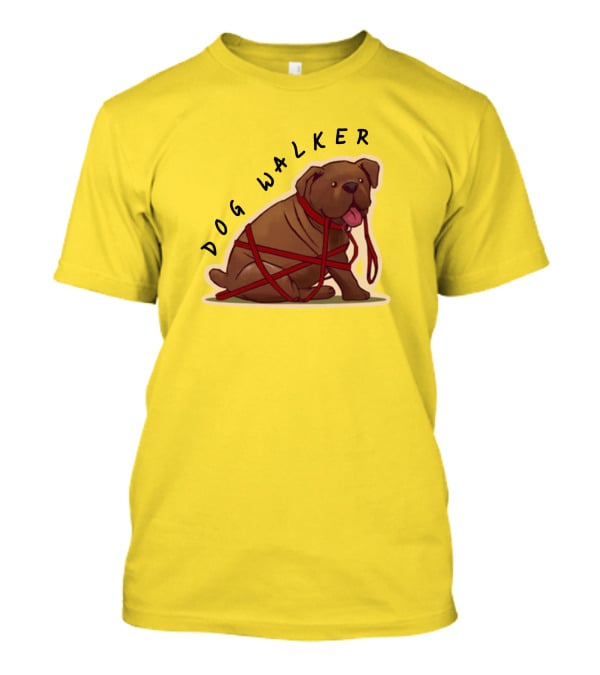 Dwight's Dog Walker Dead By Daylight Puppy Leash Wrapped T-Shirt