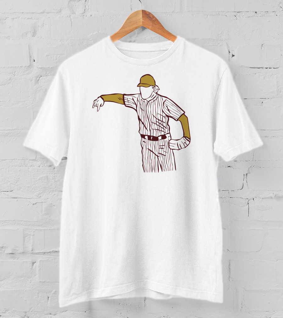 Tristan Stivors Pitching Baseball Player Pinstripe Uniform T-Shirt