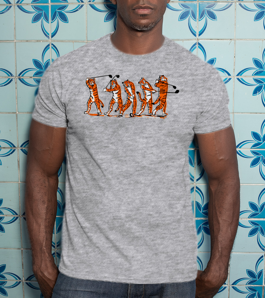 Golf Tiger Swing Sequence T-Shirt