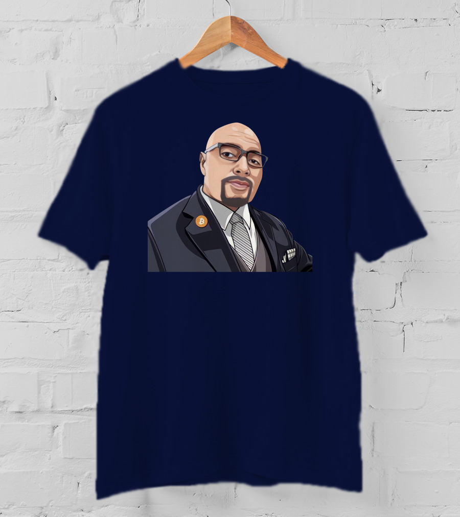 Lord Fusitu'a Bitcoin Enamel Pin Suit And Tie T-Shirt