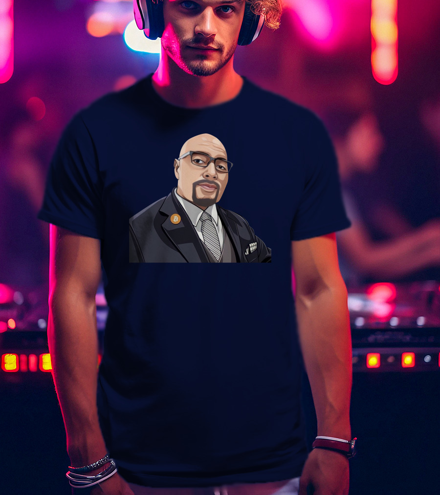 Lord Fusitu'a Bitcoin Enamel Pin Suit And Tie T-Shirt