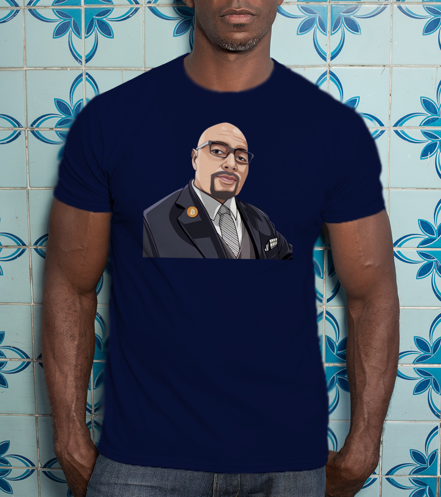 Lord Fusitu'a Bitcoin Enamel Pin Suit And Tie T-Shirt