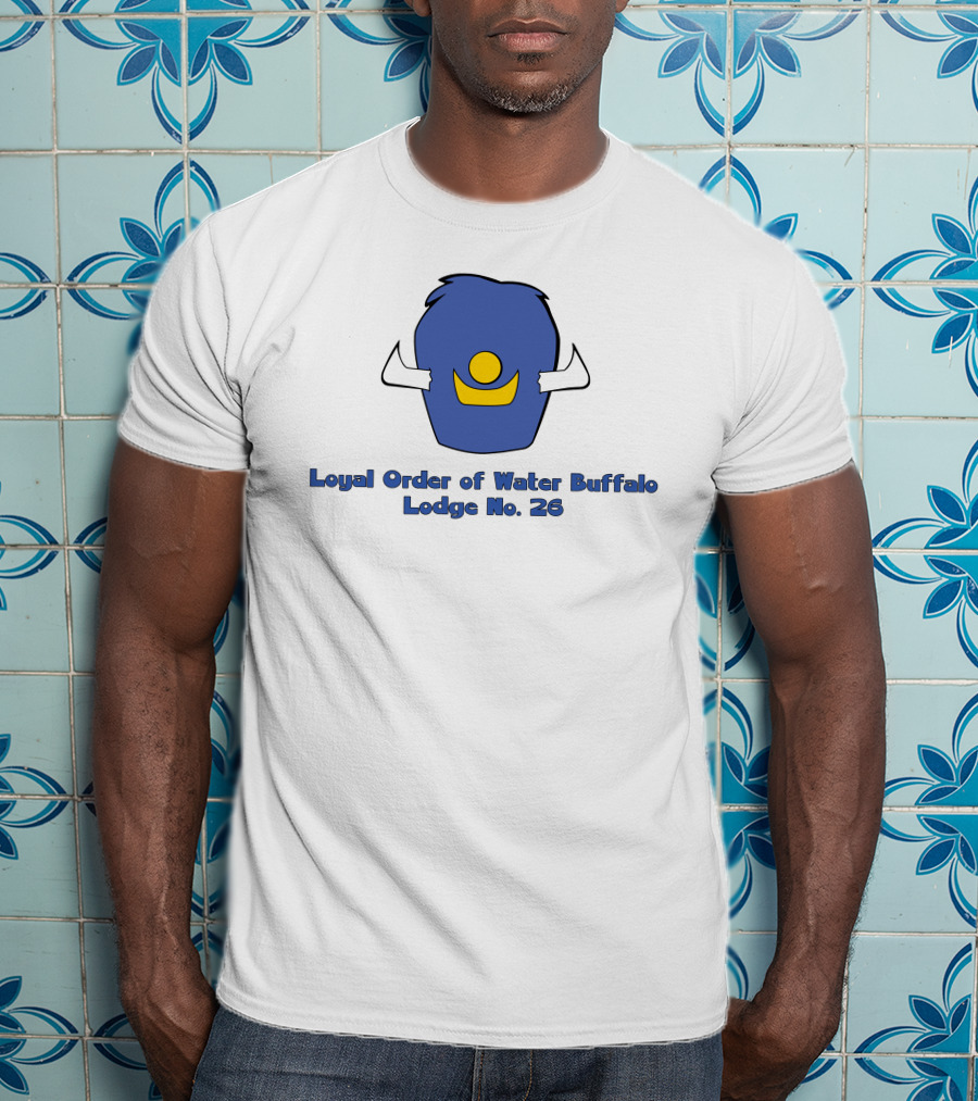 Loyal Order Of Water Buffalo Lodge No 26 Flintstones Club Emblem T-Shirt