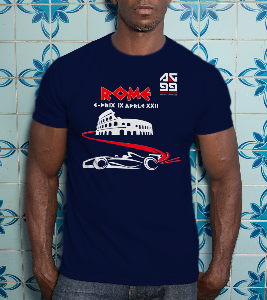 Rome E-Prix IX Aprile XXII AG99 Official Fan Club Antonio Giovinazzi T-Shirt