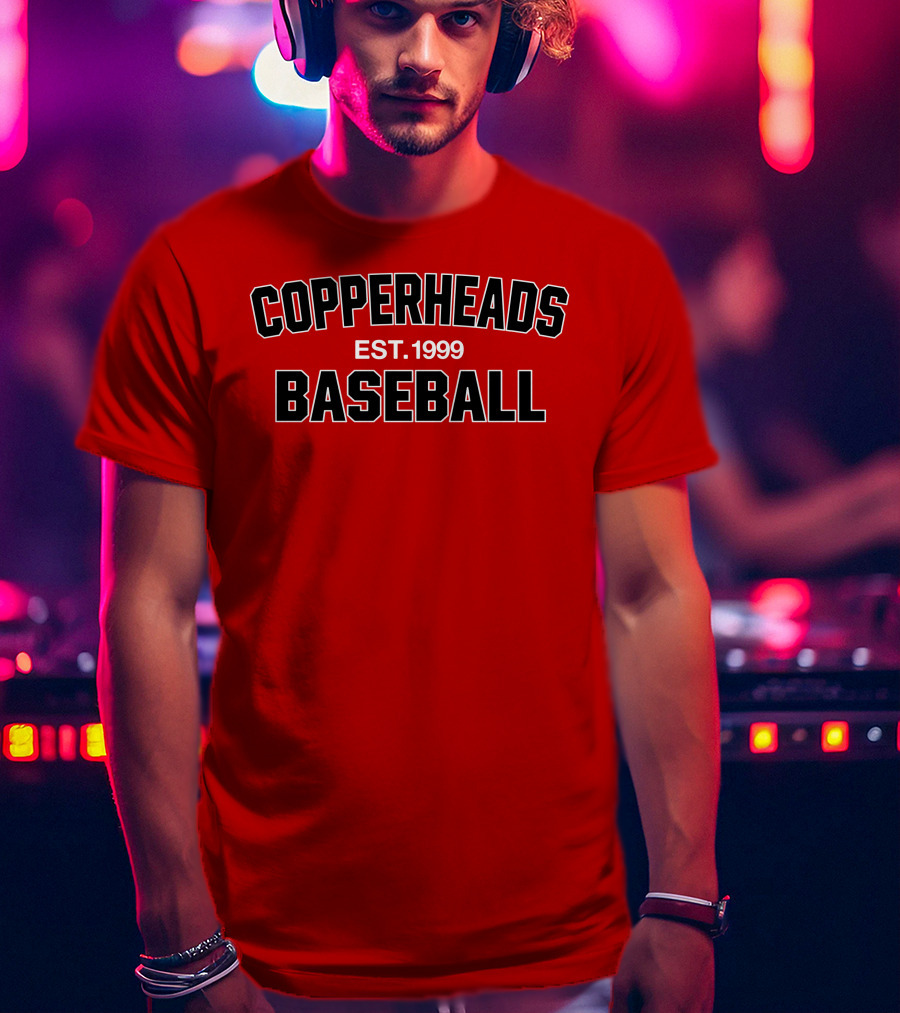 Copperheads Est 1999 Baseball Team Logo T-Shirt