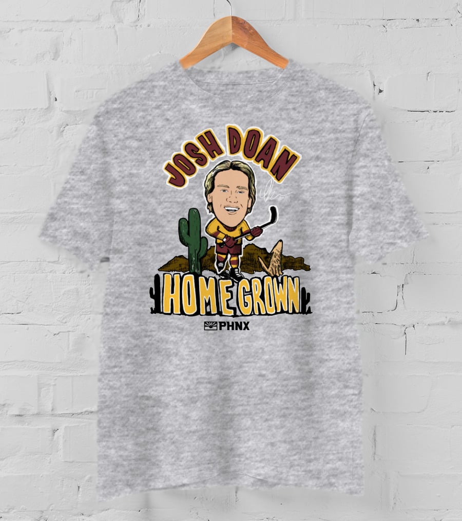 Josh Doan Homegrown PHNX Cactus Desert Hockey T-Shirt