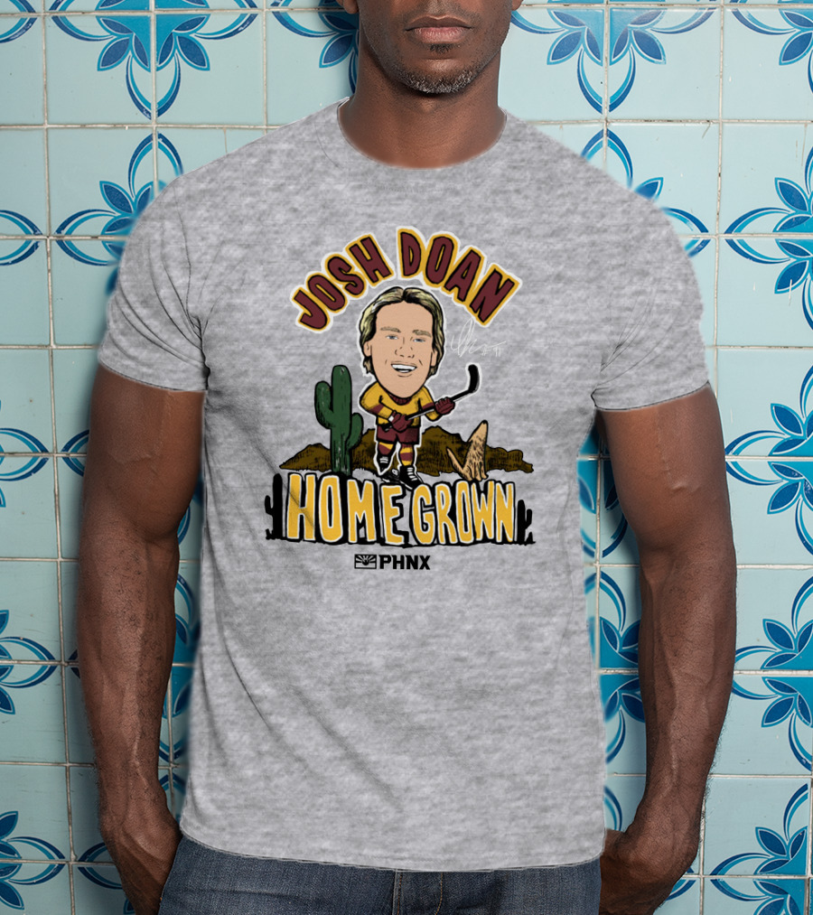 Josh Doan Homegrown PHNX Cactus Desert Hockey T-Shirt