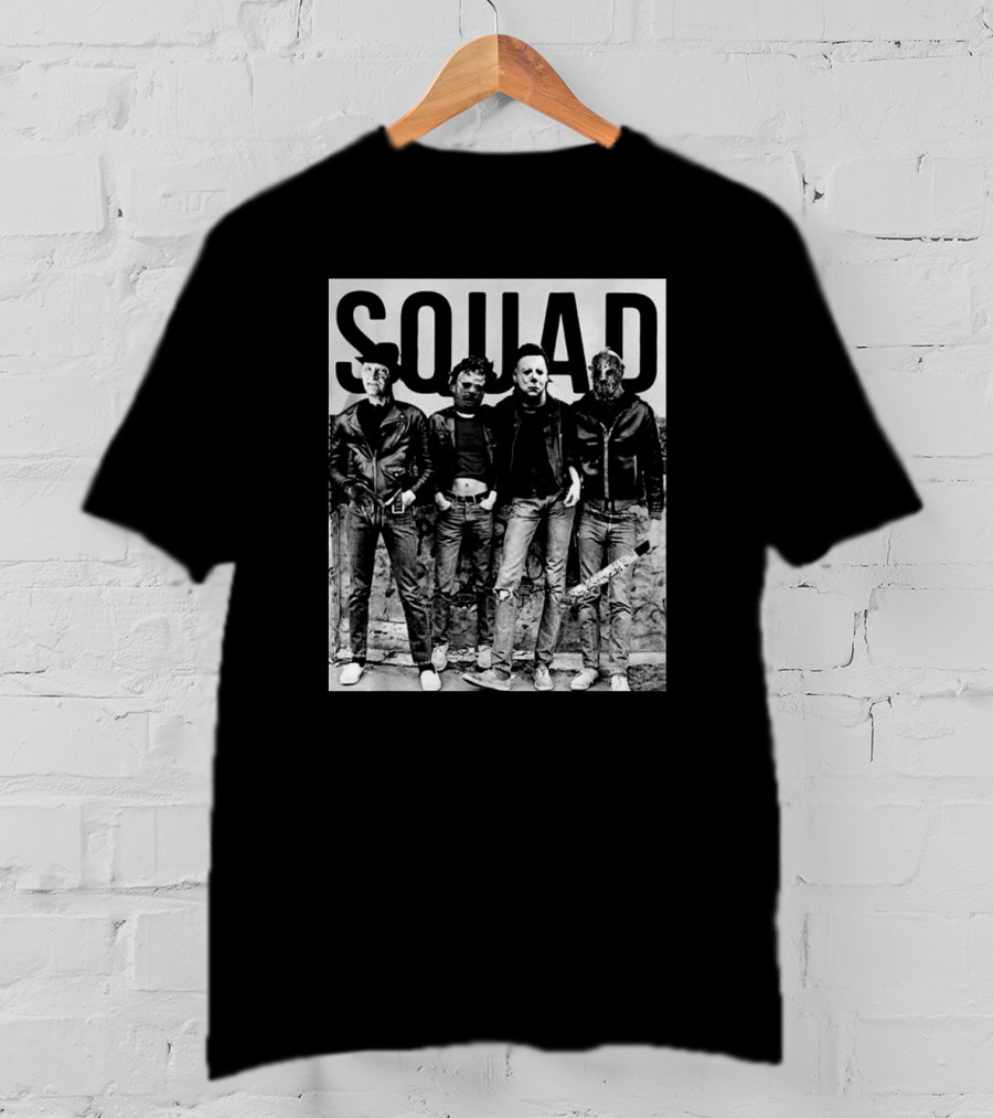 Jason Squad Horror Movie Icons Halloween Scary Funny T-Shirt