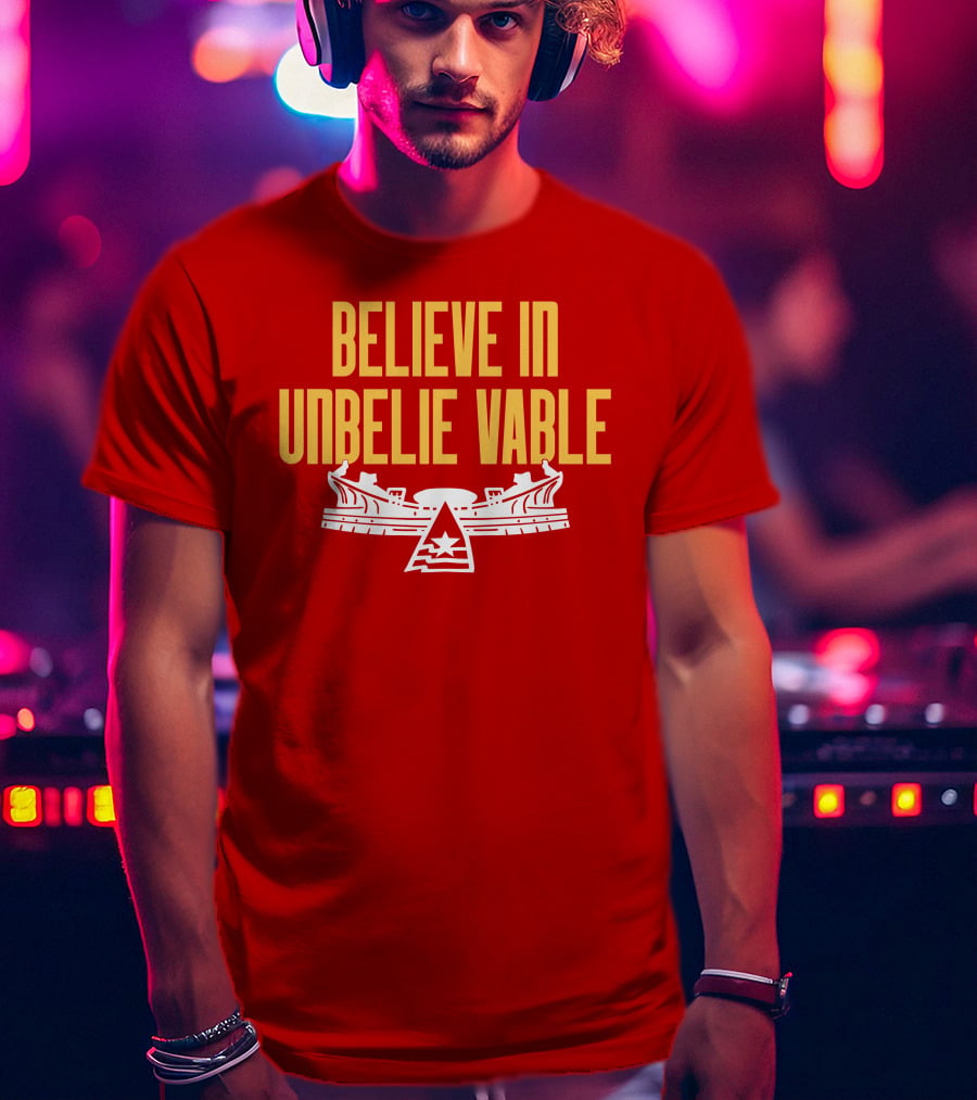 Kansas City Chiefs Believe In Unbelievable Stadium Emblem T-Shirt