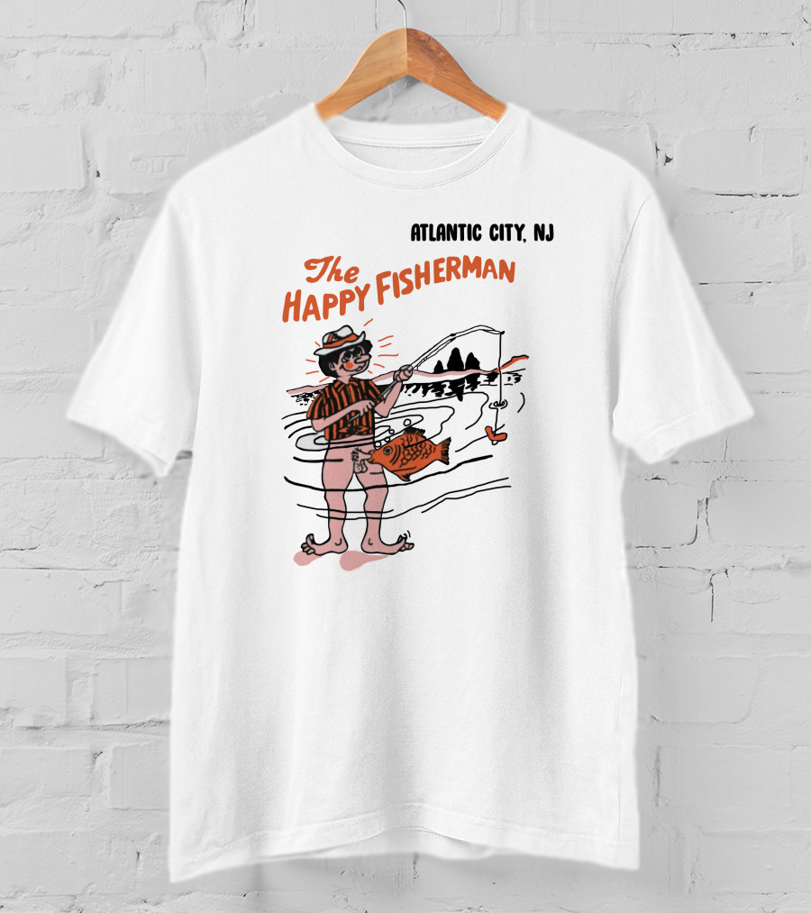 Atlantic City NJ The Happy Fisherman Dark Wizard T-Shirt