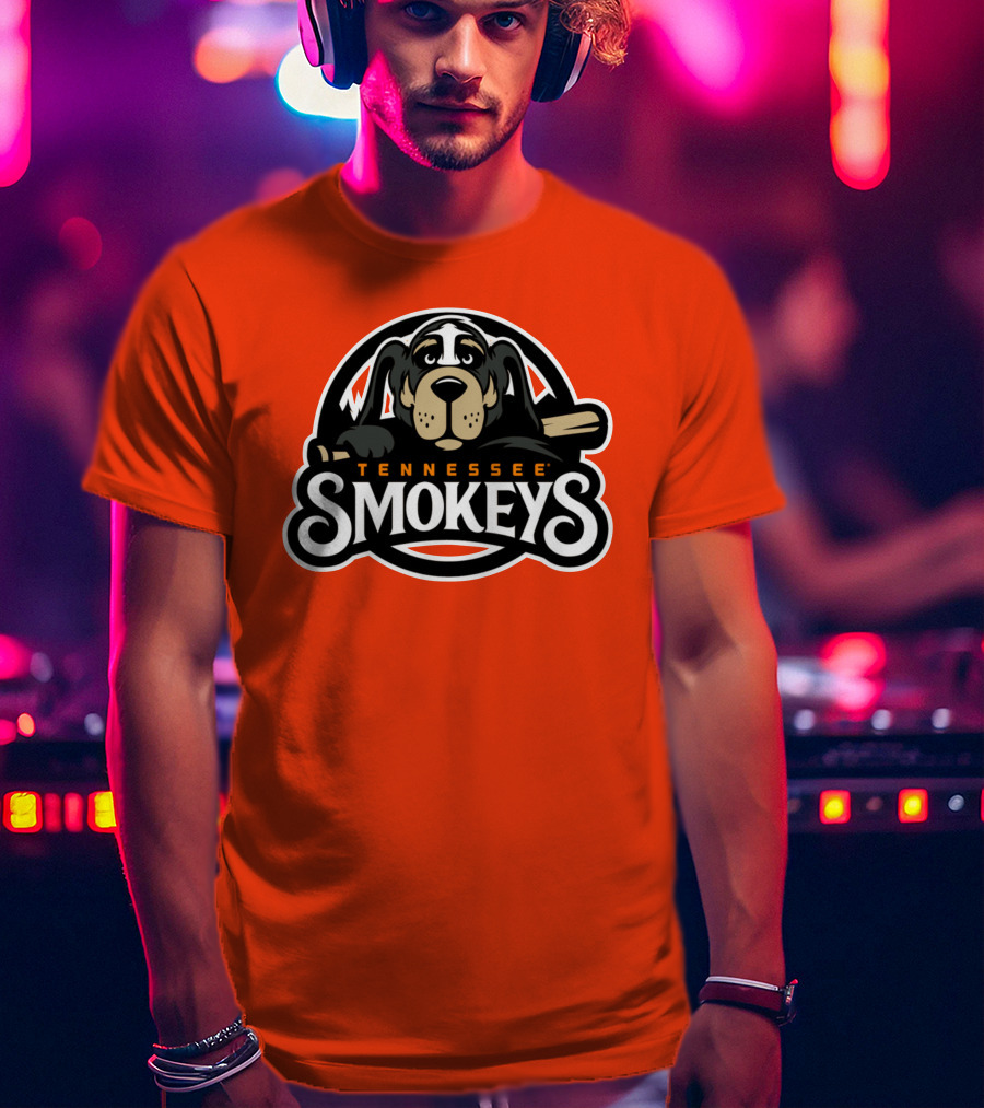 Tennessee Smokeys Baseball Team Mascot T-Shirt