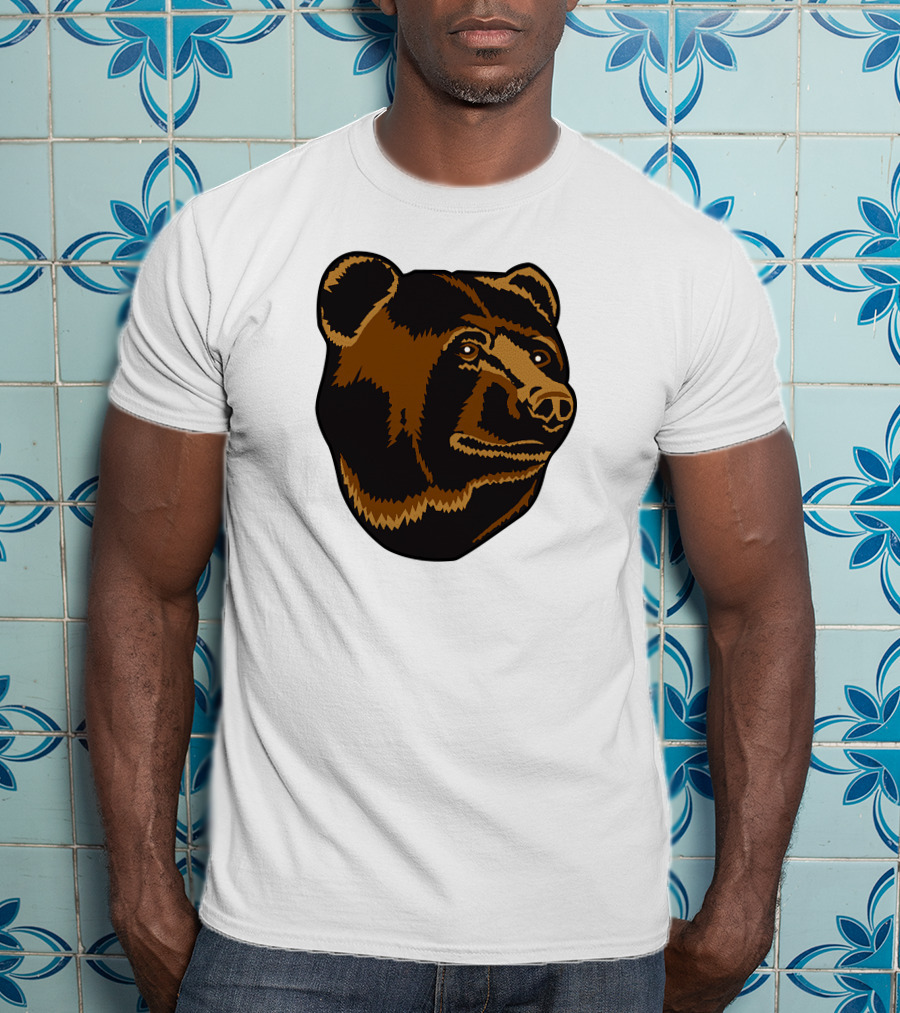 Boston Bruins Bear Head Emblem T-Shirt