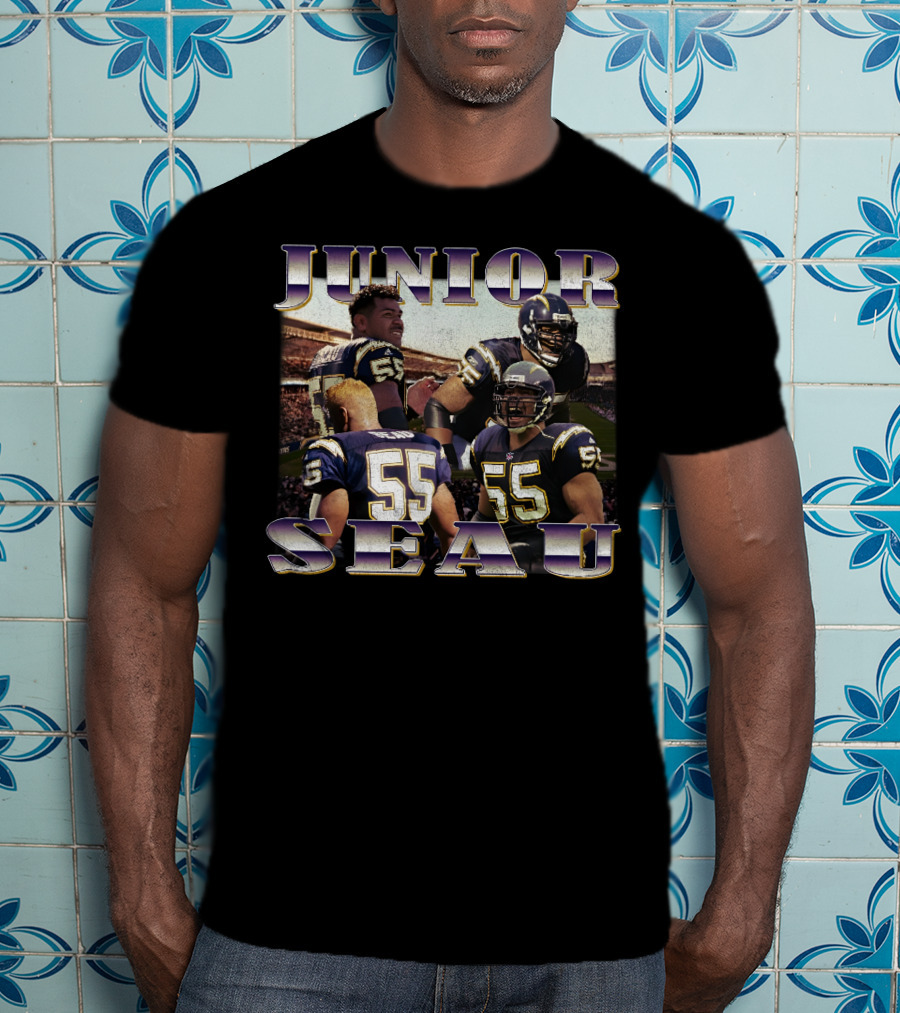 Junior Seau Los Angeles Chargers NFL Legend 55 T-Shirt