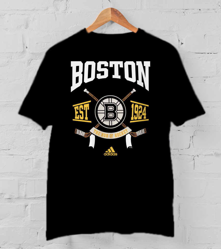 Boston Bruins Boston Est 1924 The Hub Of Hockey T-Shirt