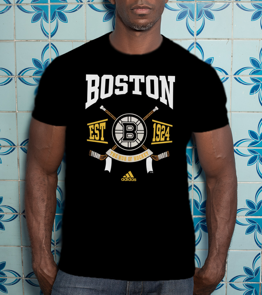 Boston Bruins Boston Est 1924 The Hub Of Hockey T-Shirt