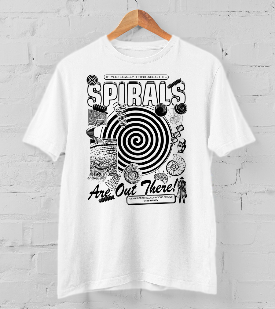 If You Really Think About It Spirals Please Report All Suspicious Spirals 1488-Infinity T-Shirt
