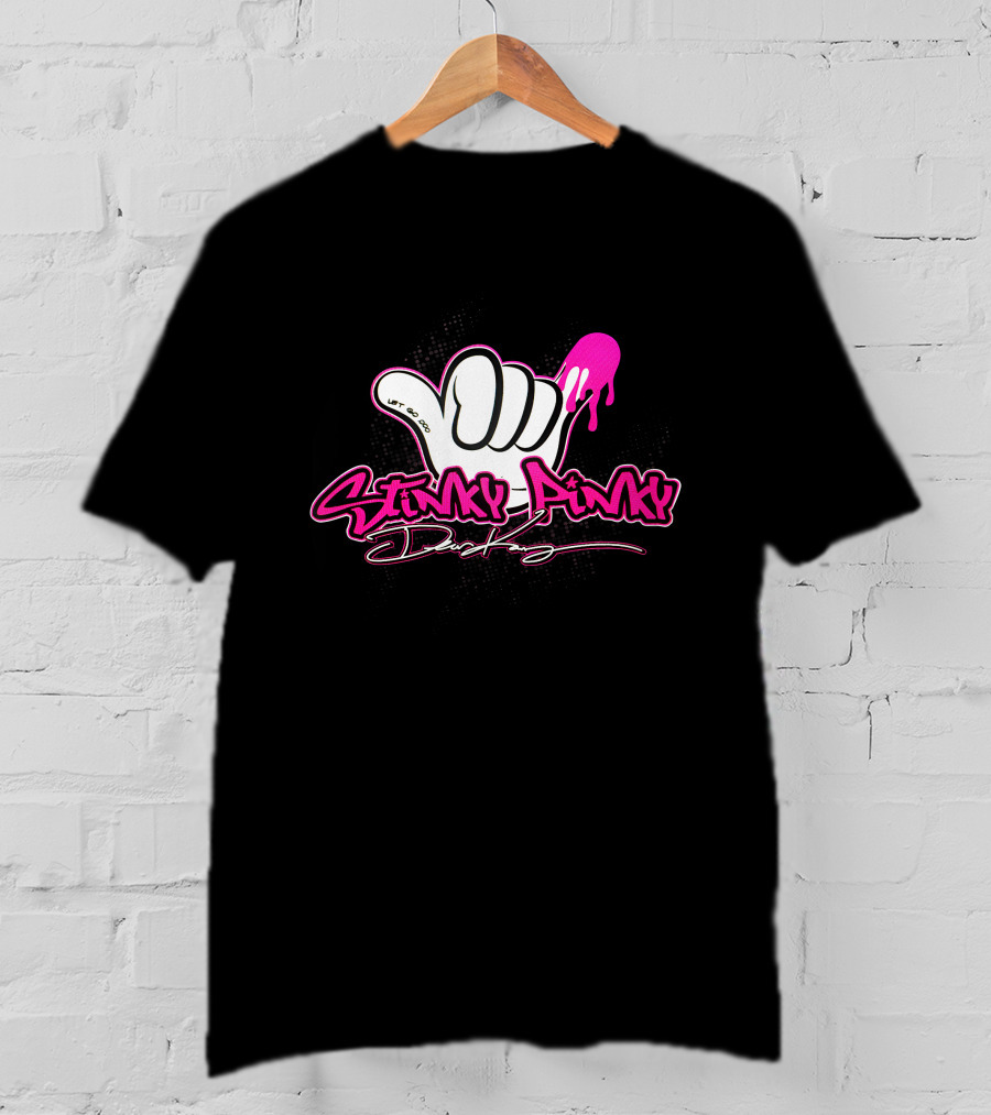 Stinky Pinky Disco Dean Let Go Dripping Hand T-Shirt