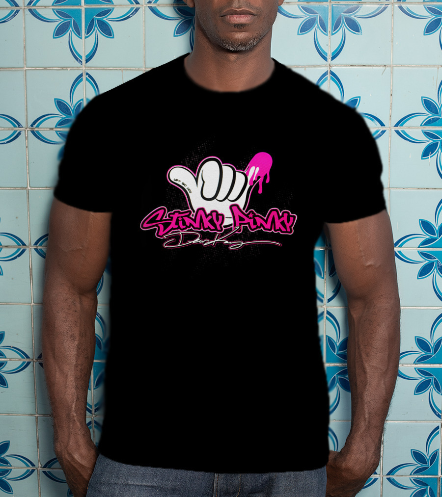 Stinky Pinky Disco Dean Let Go Dripping Hand T-Shirt