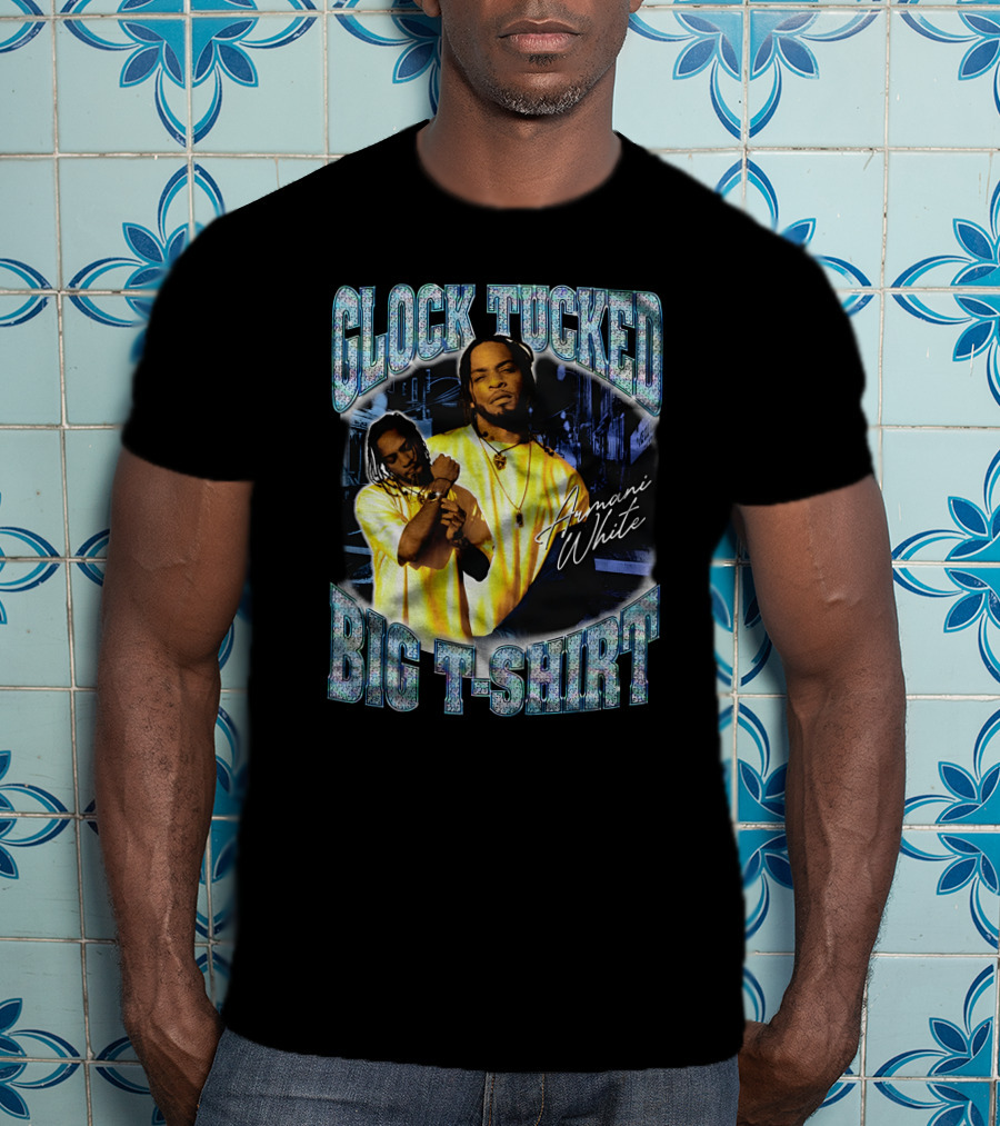 Glock Tucked Big T-Shirt Armani White T-Shirt