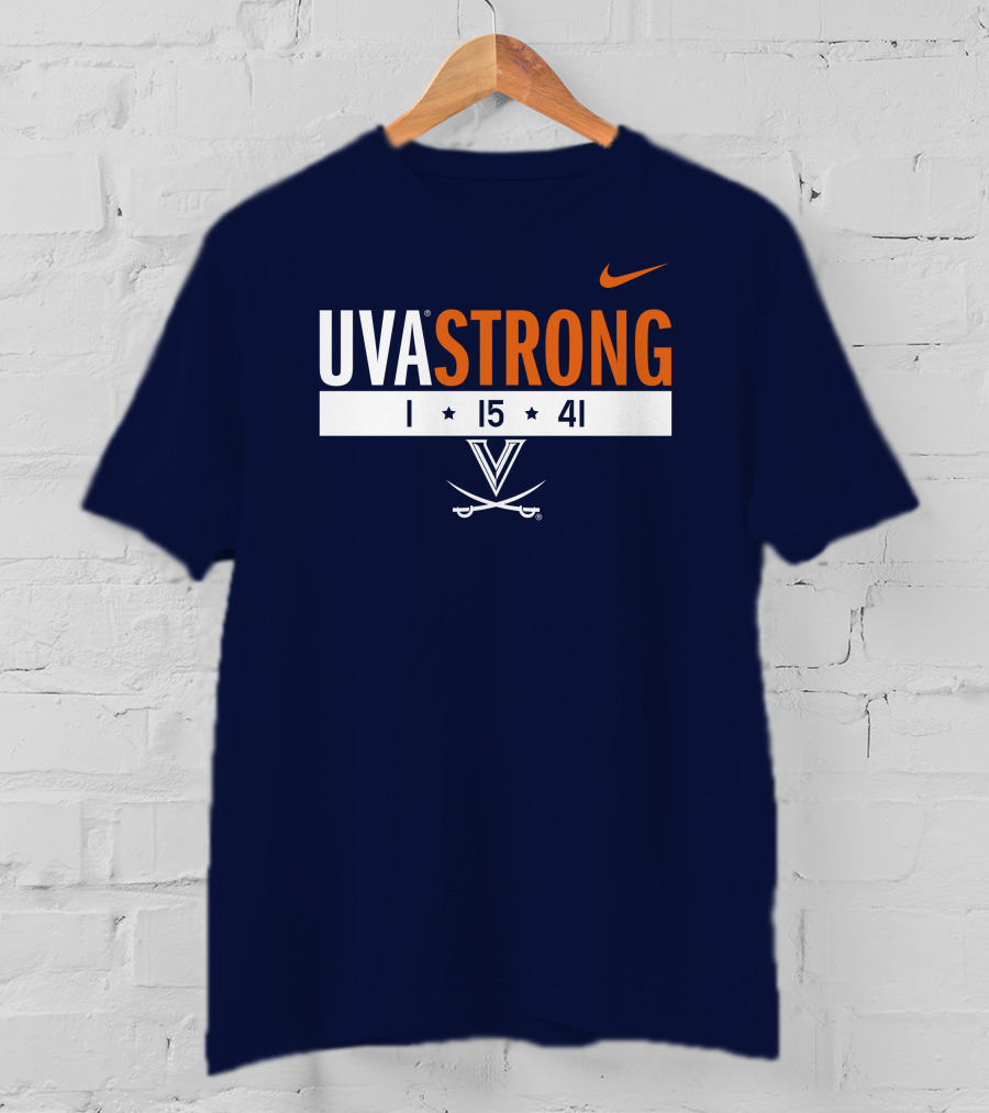 UVA Strong 1 15 41 Basketball Virginia Cavaliers T-Shirt