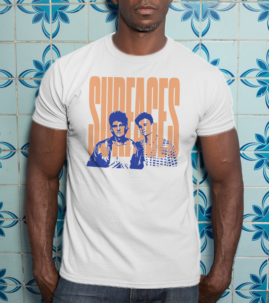 Surfaces Stencil Off White Portrait Bold Typography T-Shirt